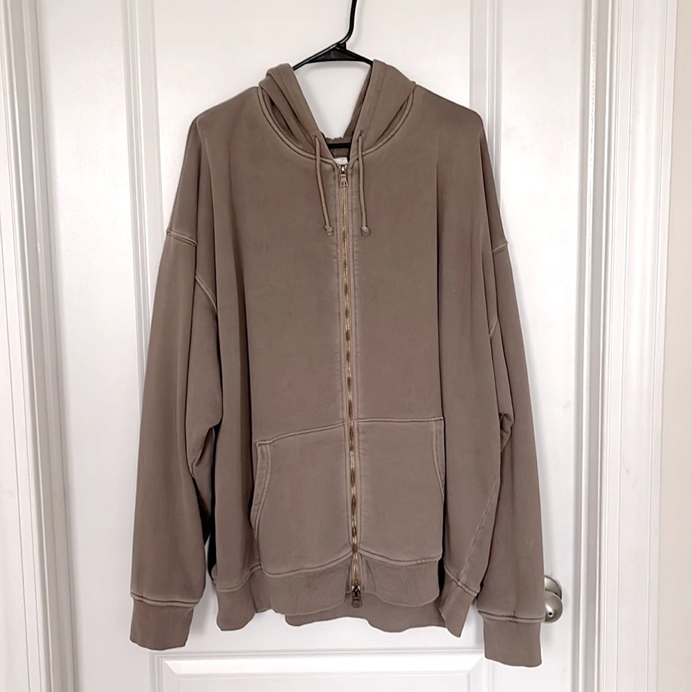 Elwood Clothing Core Zip Hoodie Vintage Brown XL